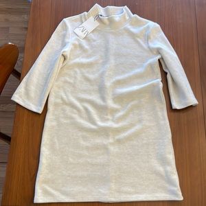NWT Zara mock neck sweater dress